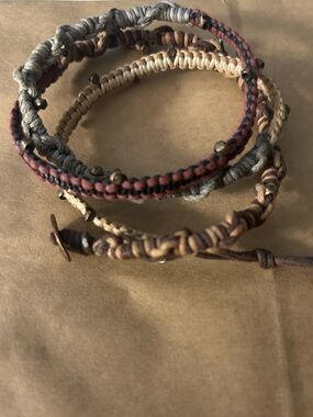 NWNT Jeanne d’ Arc Living Leather Wrap Bracelet